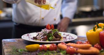 Plat servi dans un restaurant